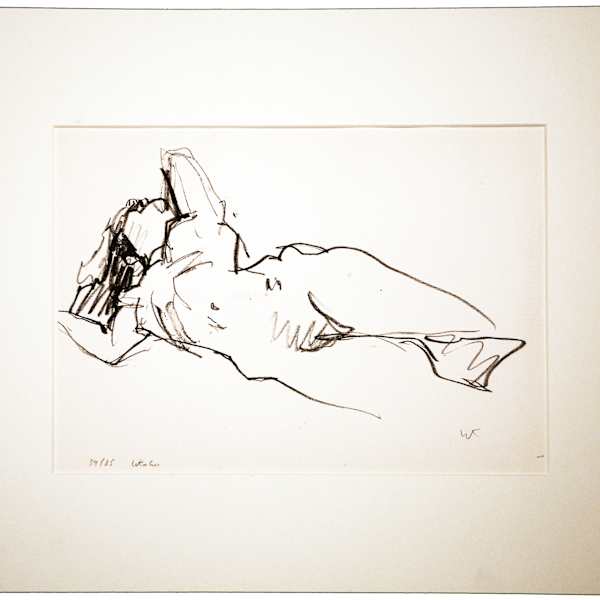 Nude, Head thrown back by Wolf Kahn, Image 1.