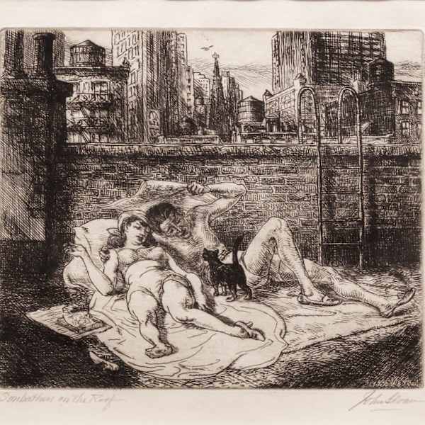 Sunbathers on the Roof by John French Sloan, Image 1.