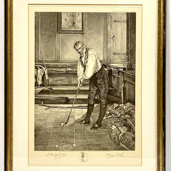 Untitled ( Golfer 2) by James Dobie (1849 - 1923), Image 6.