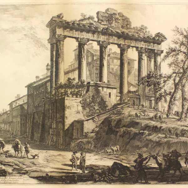 Veduta del Tempio detto della Concordia by Giovanni Battista Piranesi, Image 1.