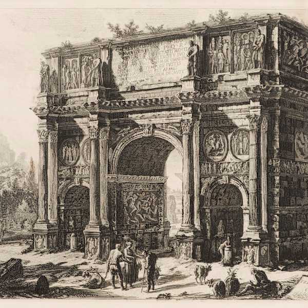 Veduta dell'Arco di Costantino (View of the Arch of Constantine) by Giovanni Battista Piranesi, Image 1.