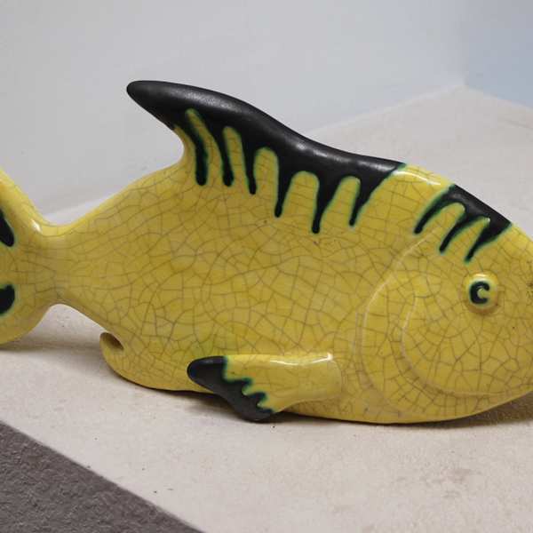 Fish M.D.C., La Luz Pottery, NM by Dana Chodzko, Image 1.