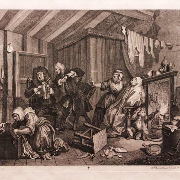 A Harlot's Progress, Plate 5 by William Hogarth, Image 1.