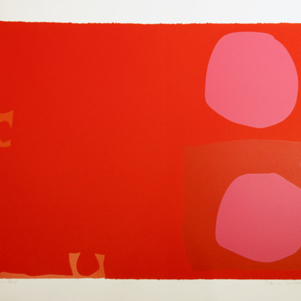 Two Pink Discs in Dark Reds by Patrick Heron, Image 1.