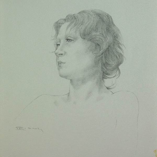 Head of Young Woman by DeWitt Hardy, Image 1.