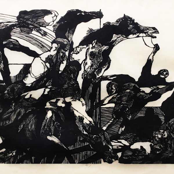 Horses and Men by Jacob Landau, Image 1.