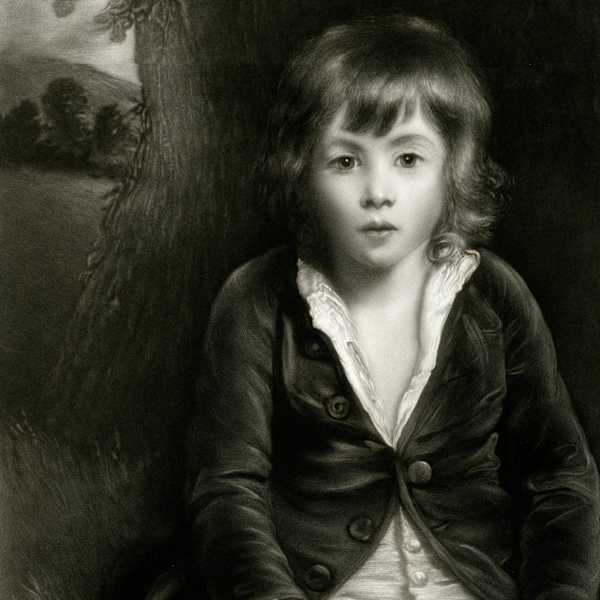 Untitled [portrait of young boy in velvet coat] by John Cother Webb, Image 1.