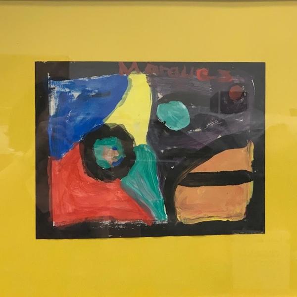 Untitled, Abstract Yellow Mat by Abernathy Arts Center Marguez, Image 1.