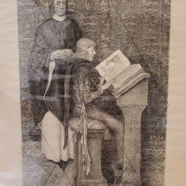 Richard DeBury and the Young Edward III by William Harry Warren Bicknell, Image 1.