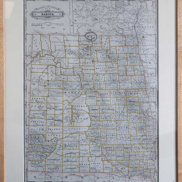Railroad and County Map of Dakota by Map, Image 1.