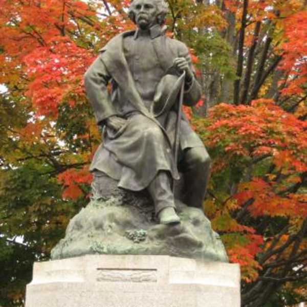 Nathaniel Hawthorne Monument by Bela Lyon Pratt Gorham Company, Image 1.