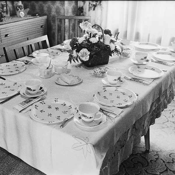 Mary Uhlir's Tea Party, Dec. 12, Montgomery, Minnesota by Sue Kyllonen, Image 1.