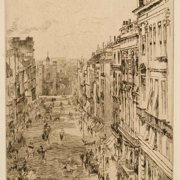 St. James's Street by James McNeill Whistler, Image 1.