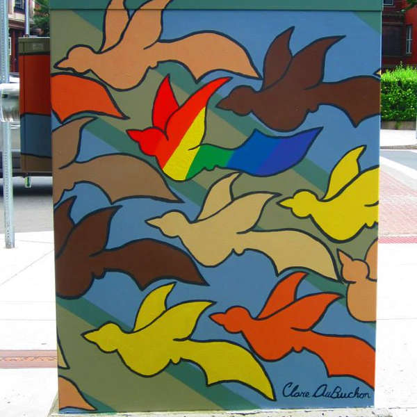 Doves of DiverCITY by Clare AuBuchon, Image 1.