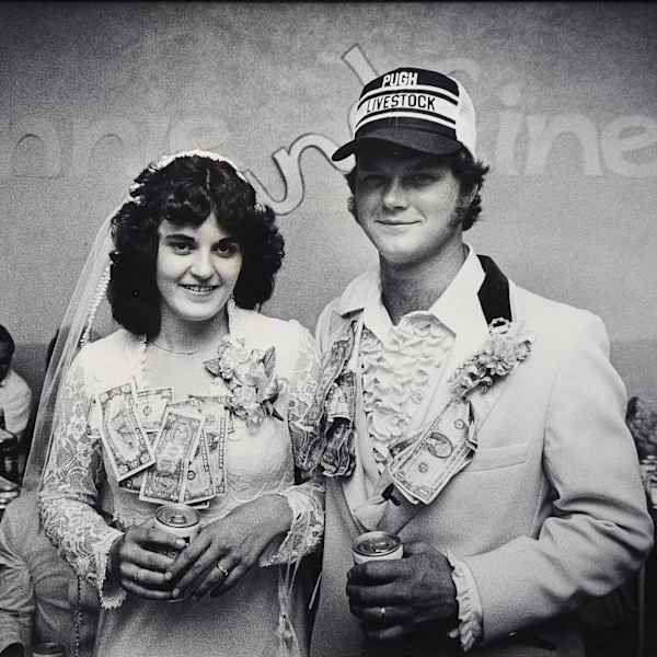 Connie & Einer Schon at their wedding dance at The Hall by Jim Richardson, Image 1.