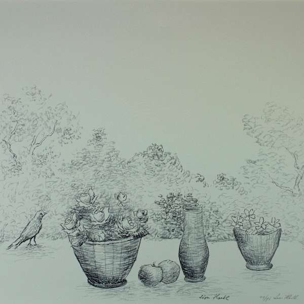 Still Life with Bird by Léon Hartl, Image 1.