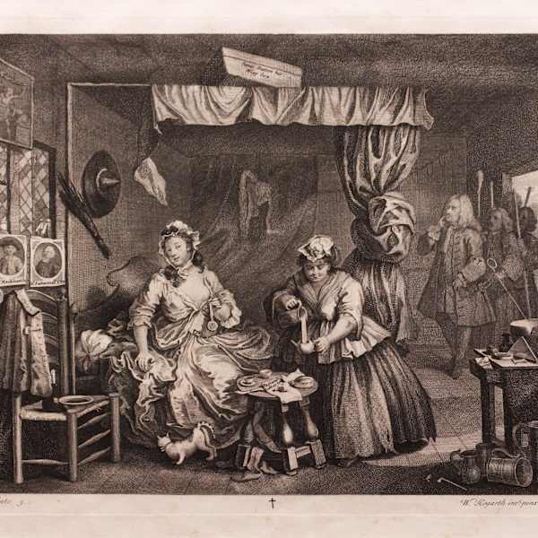A Harlot's Progress, Plate 3 by William Hogarth, Image 1.