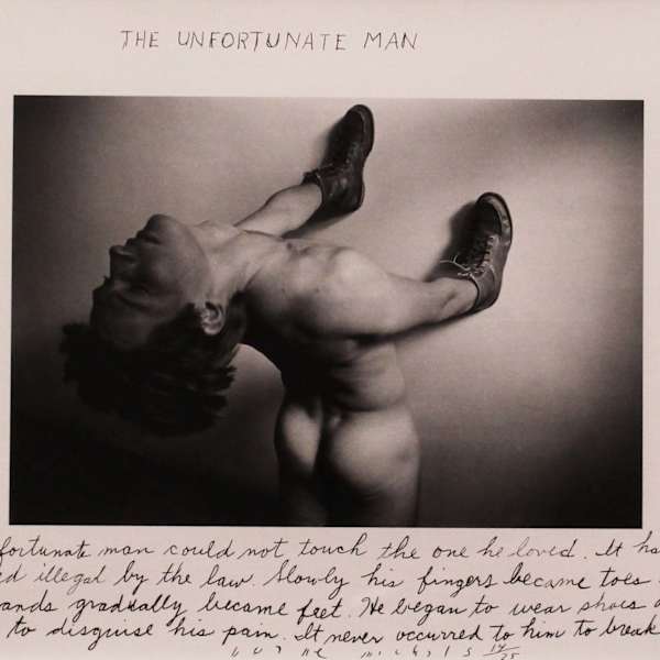 The Unfortunate Man Who Could Not Touch the One He Loved by Duane Michals, Image 1.