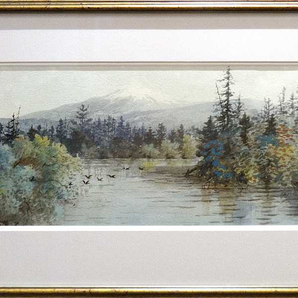 Untitled landscape by Thomas Harrison Wilkinson (1847-1929), Image 2.