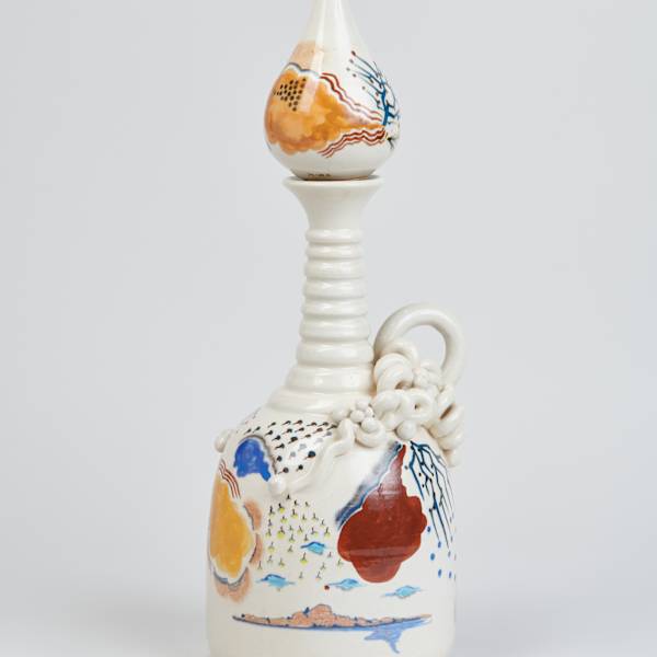Bottle with Stopper by Bruce Kornbluth, Image 4.