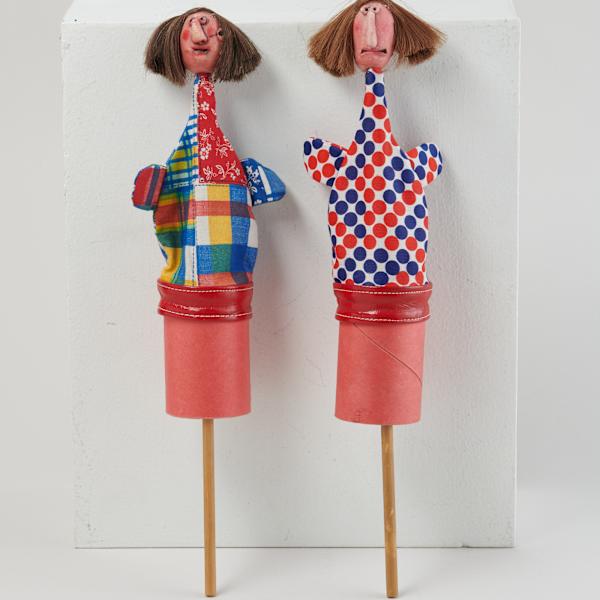 Pair of Pop-Up Figure Toys by George Landino, Image 2.