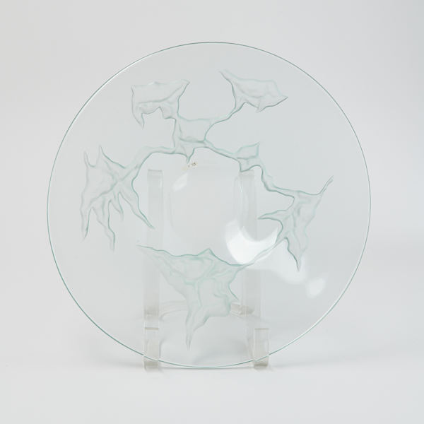 Clear Glass Plate by Robert Deeble, Image 2.