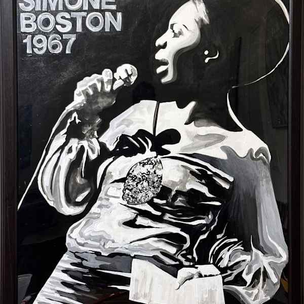 Nina Simone Boston 1967 by Ebo the Ghost Artist, Image 1.