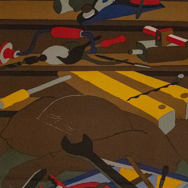 Tools 63/300 by Jacob Lawrence, Image 1.