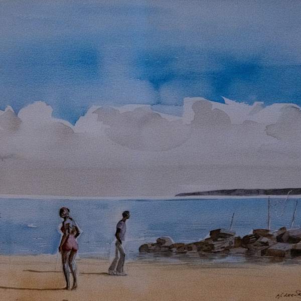 Man and Woman Bathers by Hughie Lee Smith, Image 1.
