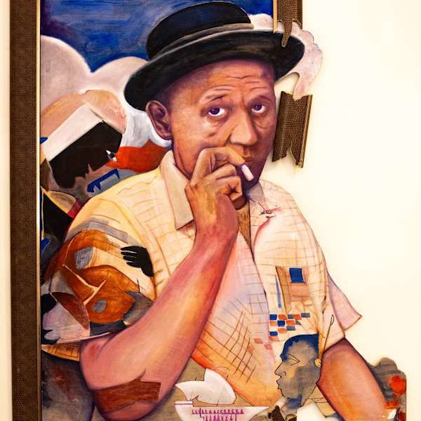 Portrait of Romare Bearden by Damien Mathis, Image 1.