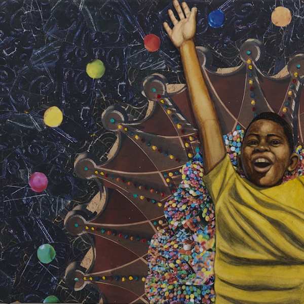 Rise Up (original illustration from Black Boy Rise) by Bryan Collier, Image 1.