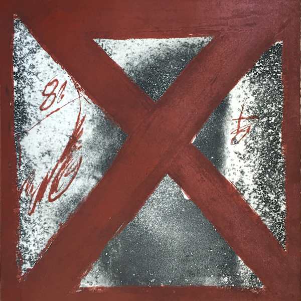 Barriere Marron (Ejemplar EA - Marco plateado) by Antoni Tàpies, Image 10.