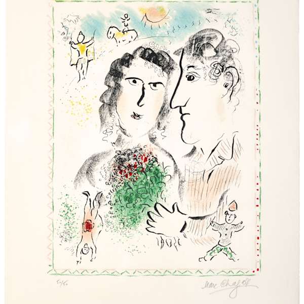 Engagement at the Circus by Marc Chagall, Image 9.