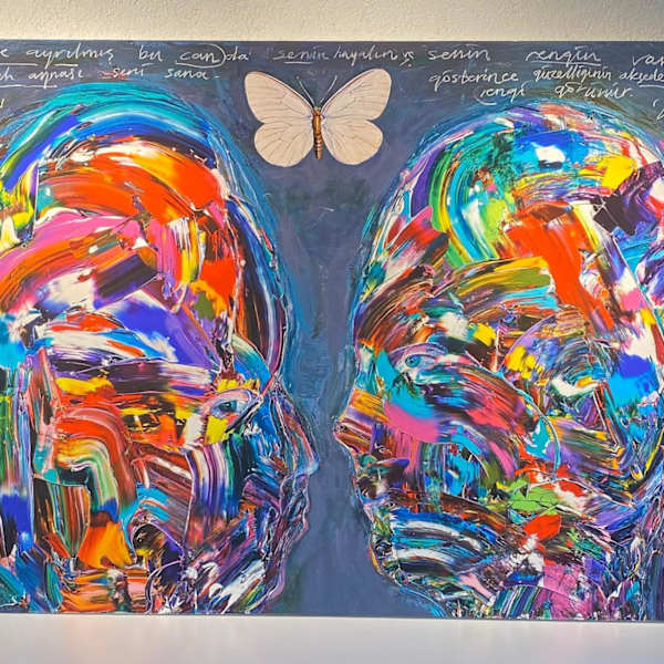 Fine Art Büyük Ebat Tuvale Marufle Limitli Baskı Islak İmzalı by Ergin İnan, Image 4.