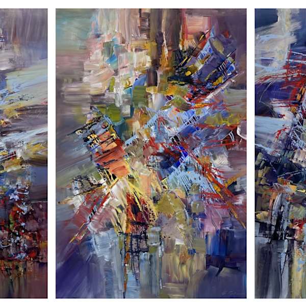 Commissioned paintings (set of 3) by Ernestine Tahedl (RCA), Image 2.