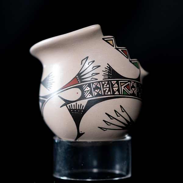 Small Open Mouth Pot by Angela Corona, Image 1.