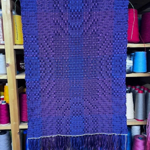 Woven Purple Raindrops by Jayne Aussavadegool Babine, Image 1.