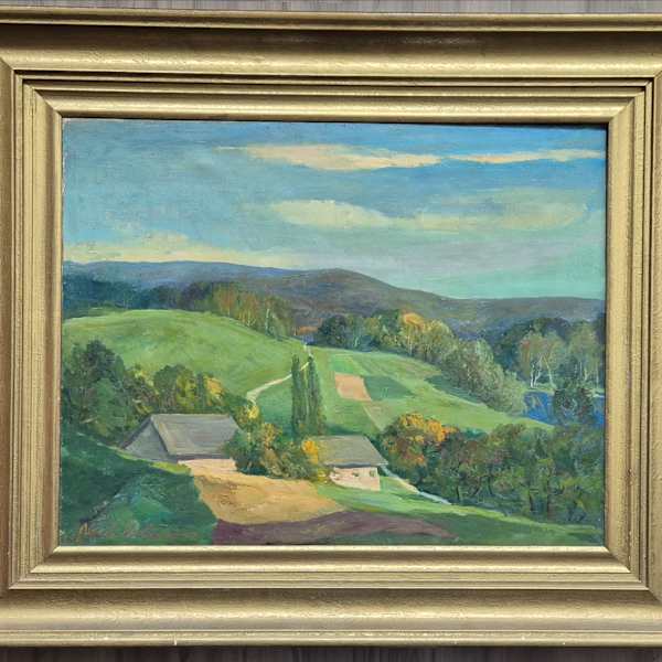 Hügelige Landschaft (Mauerkirchen / Oberösterreich) by Albert Urban, Image 1.