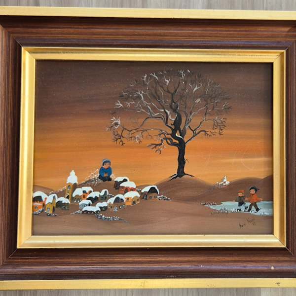 Kinder in Winterlandschaft by Heidi Markl, Image 1.