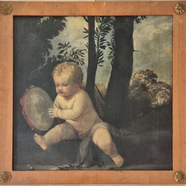 Der kleine Tamburinschläger (Kopie nach Tizian) by H. Fischer, Image 1.