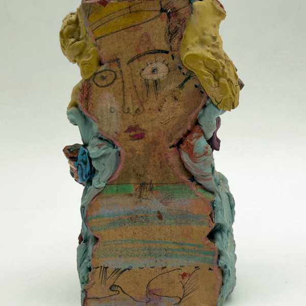 Untitled (face in wood) by Mary Spain, Image 3.