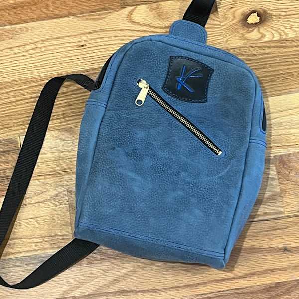 Blue Backpack Purse by Kenneth Reams, Image 1.