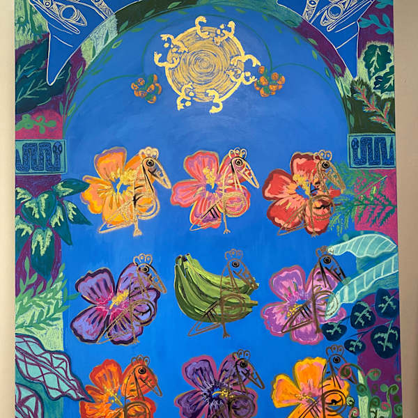 Divine Fruit Triptych: Atabey - Guabancex Aspect by Priscilla Florin, Image 1.