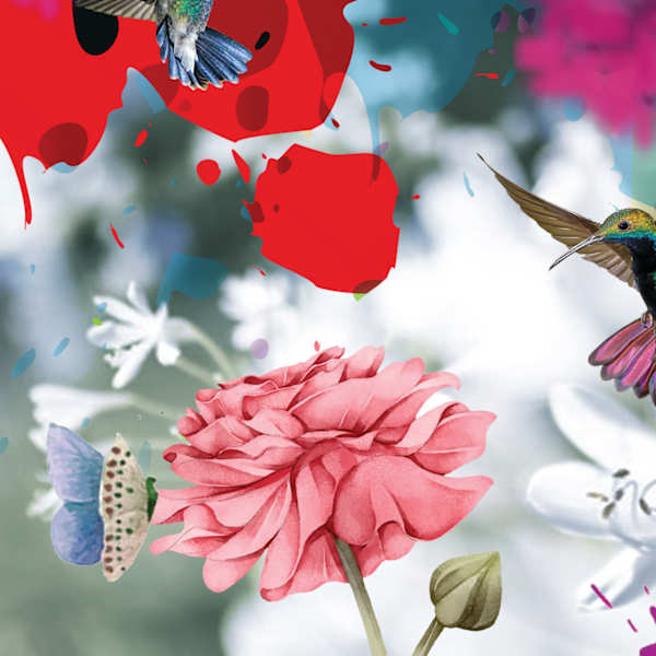 Artistic Jungle: Birds and Butterflies II by Georgio Sabino III, Image 1.