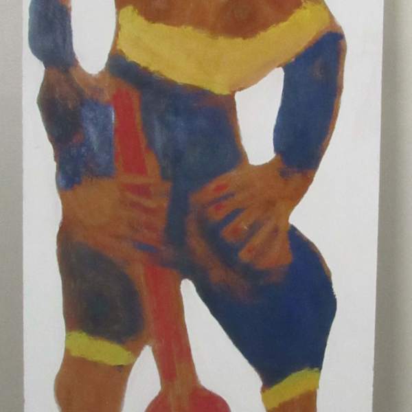 Woman with Guitar by Jimmie Sudduth, Image 1.