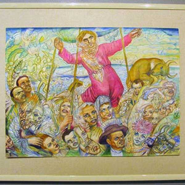 Drawing for a Mural by Alejandro Romero Tabasco, Image 1.