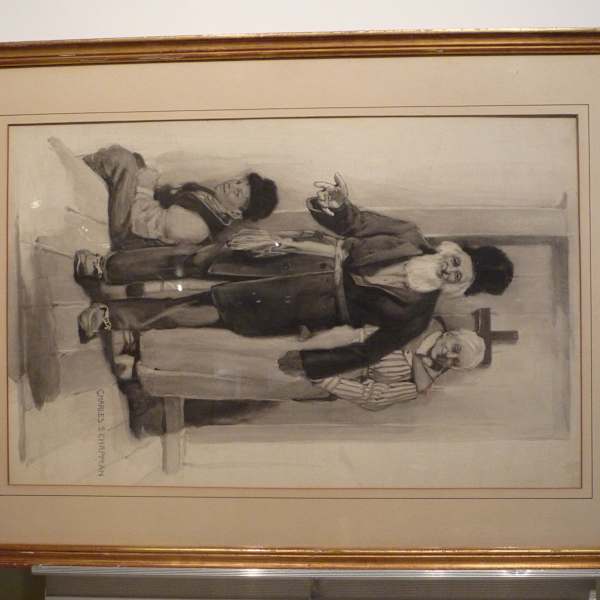 Magazine Illustration of Couples by Charles Chapman, Image 1.