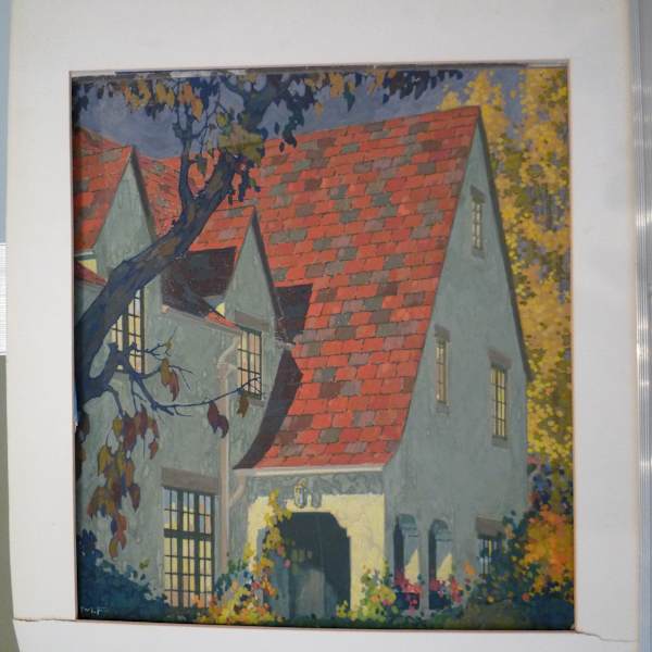 House wih Red Roof by M.P., Image 1.