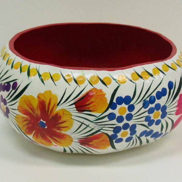 Untitled (Bowl with Painted Flowers) by Anonymous, Image 1.