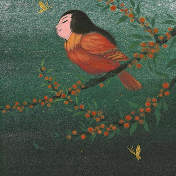 Cardinal and Firethorn (summer) by Martin Hsu, Image 1.